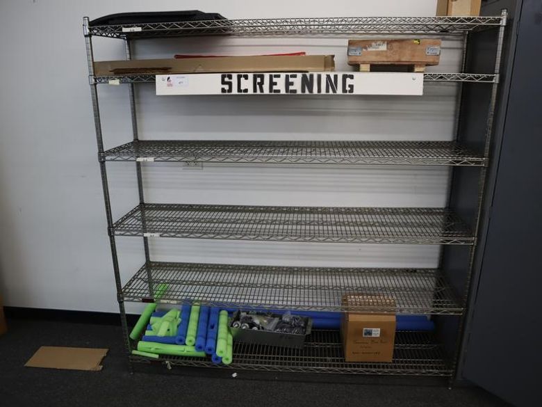 Eagle Wire Rack with 6 Adjustable Shelves and Contents- Auction Item