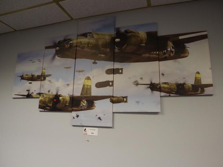 Wall Art Airforce Bombers- Auction Item