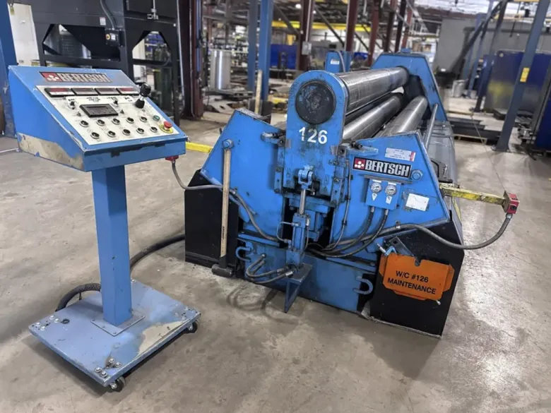 Bertsch 2512 Hydraulic 4-Roll Plate Bending Machine