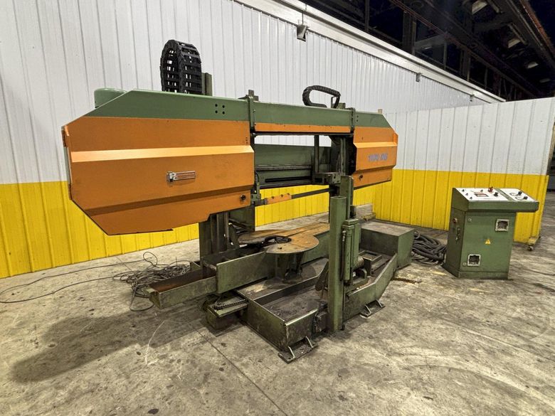 17" X 43" PEDDINGHAUS MODEL #1100 DG TWIN COLUMN & MITRE HORIZONTAL STRUCTURAL SAW, NEW 2007: ST