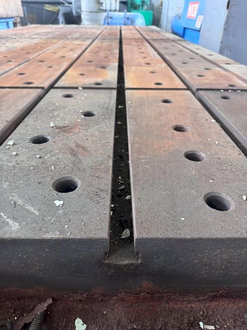92" X 213" X 9" PLANER MILL TABLE: STOCK #71839