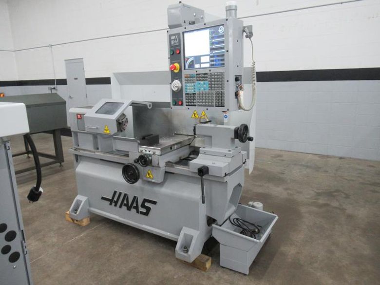 Haas TL-1 CNC Toolroom Lathe with Tailstock, 3-Jaw Chuck, Coolant Tank and Pump, New 2008