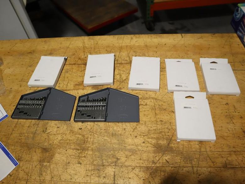 Huot 1/16-1/4" Drill Indexes with Drills (6pcs) **New In Boxes**- Auction Item