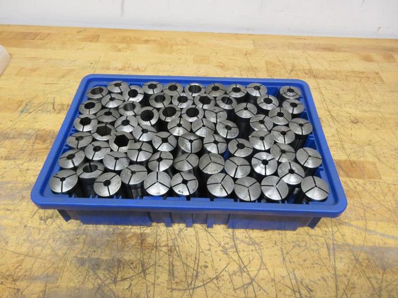 Hardinge 5C Collets (50+ pcs), Various Diameters and Shapes- Auction Item