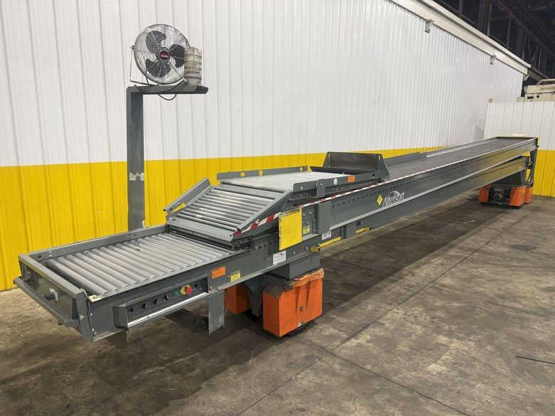 64 FT X 35" ROACH MODEL #TL2 TRUCKLOADER TWO-STAGE POWERED TELESCOPING ROLLER CONVEYOR: YOBRO #2