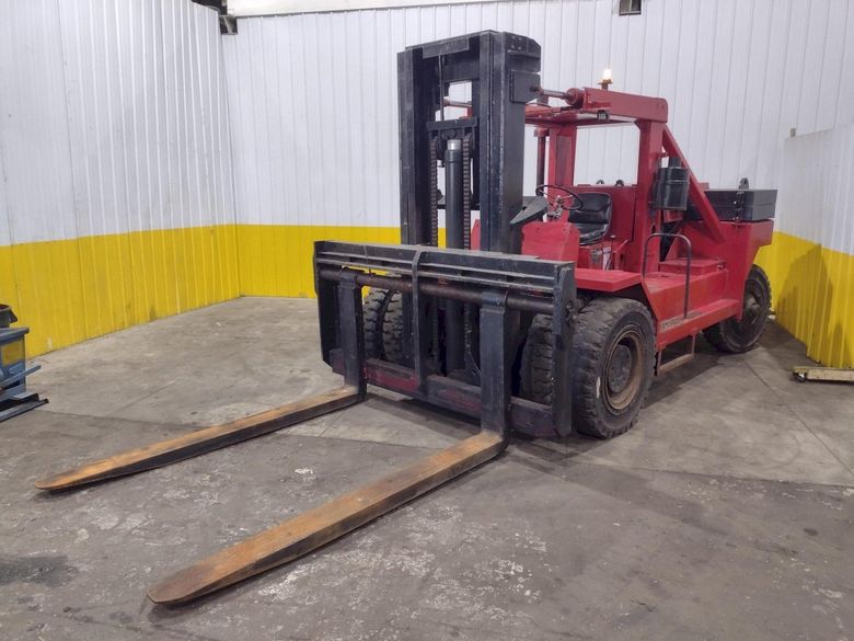50,000 LB CAPACITY TAYLOR (EAGLE FRAME) MODEL #YS DETROIT DIESEL HEAVY DUTY FORKLIFT: STOCK #181