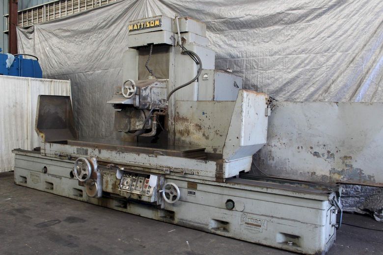 24" X 96" X 30" MATTISON HORIZONTAL SURFACE  GRINDER: STOCK #58851