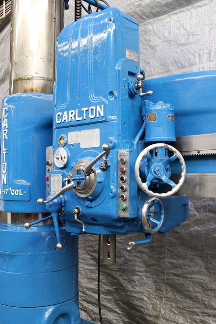 6' X 17" CARLTON RADIAL DRILL: STOCK #71032