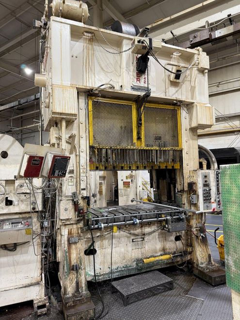 200-ton Minster E2-200-72-42 Straight Side Metal Stamping Press - Double Crank, Single Action Ye