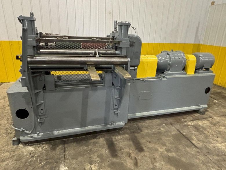 36”  YODER MODEL #M3 POWERED SLITTING HEAD w/ POWERED FEED & HOLD DOWN ROLLS : STOCK #22953