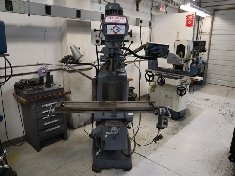Clausing Kondia 9"x48" Knee Mill, Acu-Rite Millrite 2-Axis DRO, Quill Feed, X-Axis Servo Power Feed- Auction Item