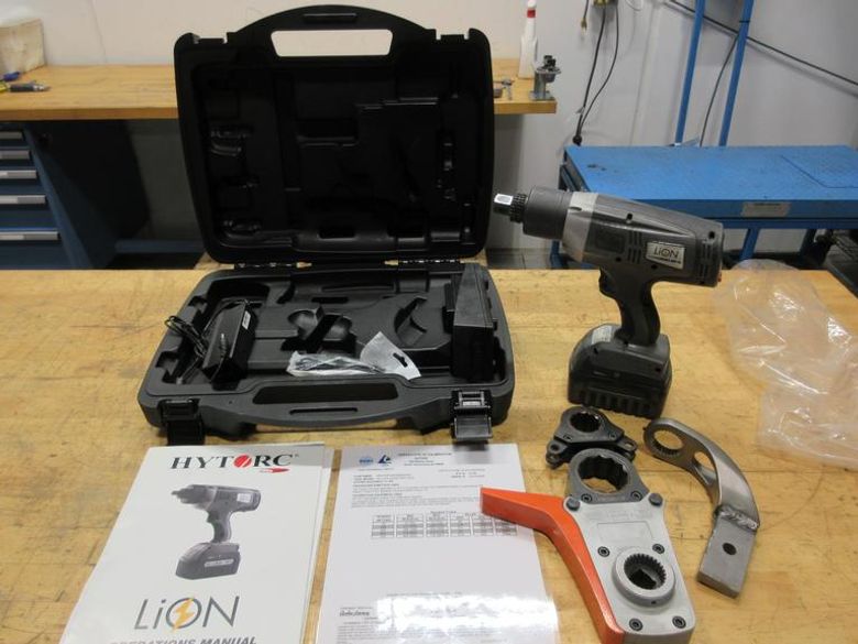 Hytorc Lion-.7, Cordless 18V Brushless 3/4" Drive, Electric Torque Gun, In Plastic Carry Case with Accessories- Auction Item