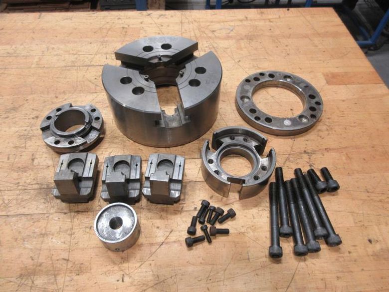 Kitagawa B-208 8" 3-Jaw Power Chuck, A2-6 Mounting, ***Disassembled, Parts May Be Missing, Needs Repair***- Auction Item