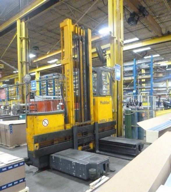 8,000 Lbs. (3700 kg) Hubtex Model MSU37 Electric Multidirectional Sideloader