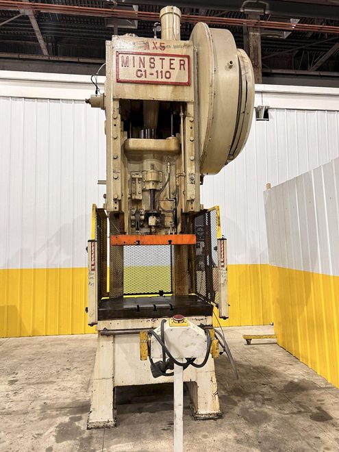 110 TON  MINSTER MODEL #G1-110 GAP FRAME PRESS, 8" STROKE: STOCK 21250