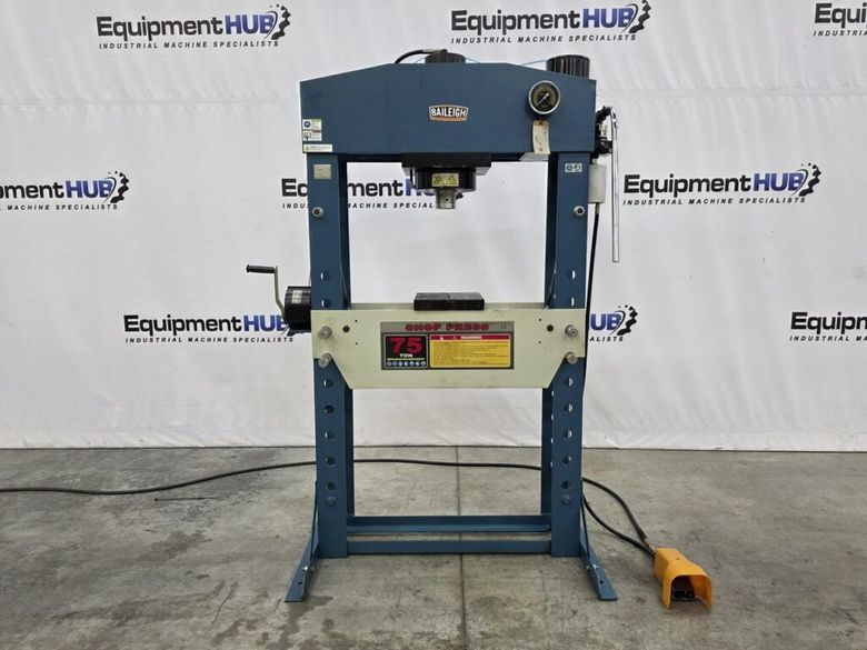Baileigh HSP-75A 75 Ton Air/Hand Operated H-Frame Press