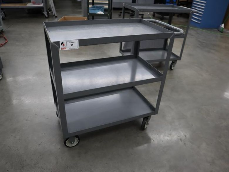 Uline Metal Tool Cart, 3 Shelves- Auction Item