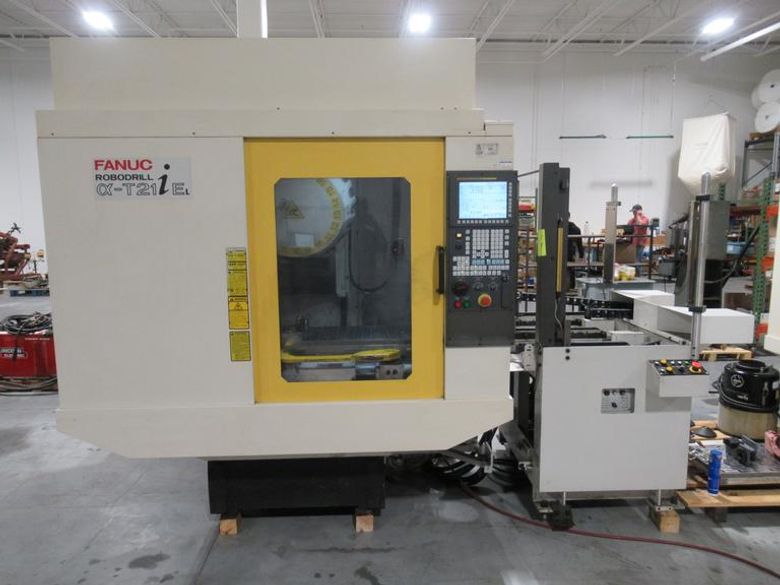 Fanuc Robodrill Alpha T21iEL CNC Drilling/Tapping Machine w/Automatic Pallet Changer, Renishaw Probing System, 21 ATC and MORE!!!- Auction Item