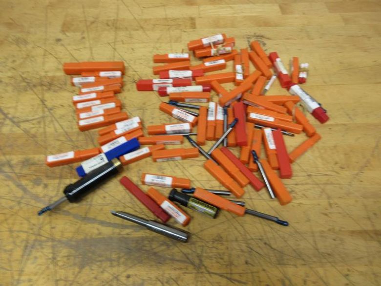 Solid Carbide Boring Bars, Smaller Diameters Mostly 1/4" Shank some 3/8", Assorted Brands Accupro, Micro 100, Redline, ***Most New in Package***- Auction Item
