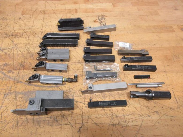 Turning and Drilling Inserted Tooling, Assorted Brands and Types, Facing, Grooving/Parting, Knurling- Auction Item