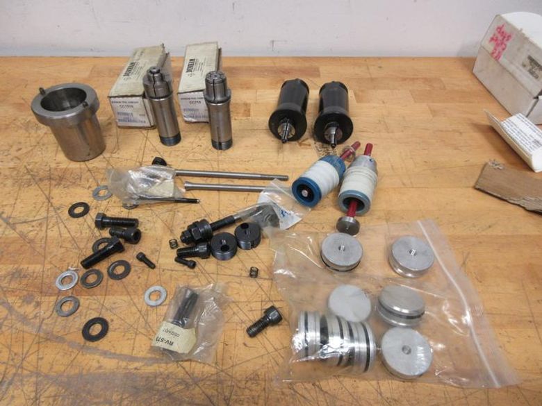 5C & 16C Expanding Mandrel Collets with Back Stops and Accessories- Auction Item