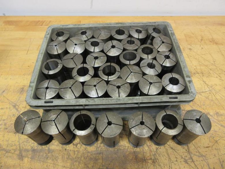 Hardinge and Lyndex 16C Collets, (35pcs) Various Diameters- Auction Item