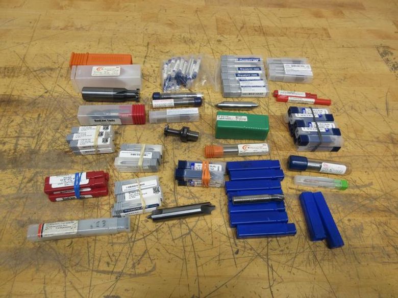 Solid Carbide Cutting Tools, Mostly Corner Rounding, Chamfering, Slotting- Auction Item