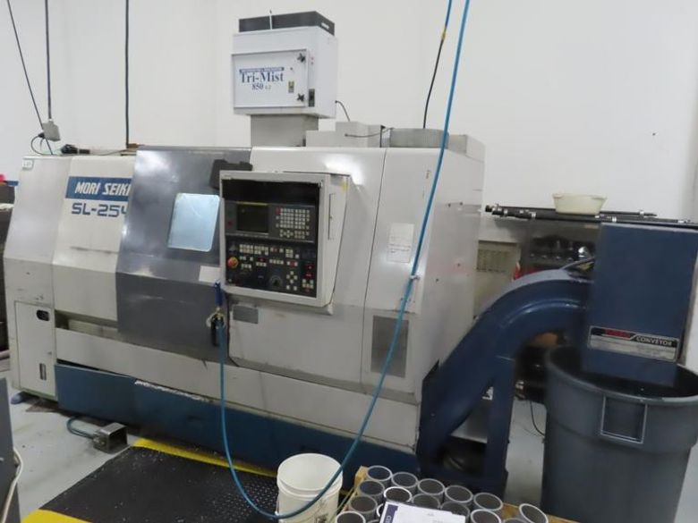 Mori Seiki SL-25Y CNC Turning with Y-Axis Capability, MF-T6 CNC Control, 10" 3-Jaw Chuck, Y-Axis Capability, Tailstock, Chip Conveyor- Auction Item
