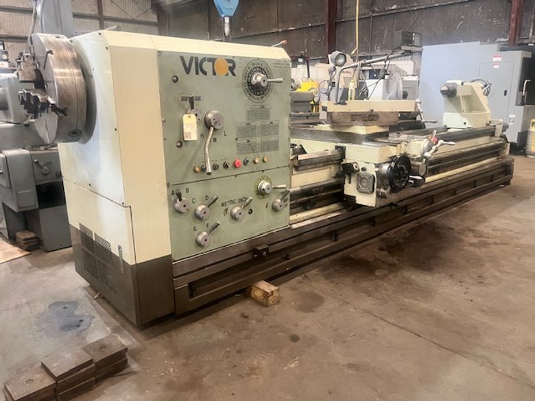 Victor PA-35 35″ x 120″ Oil Country Engine Lathe, 6″ Spindle Bore