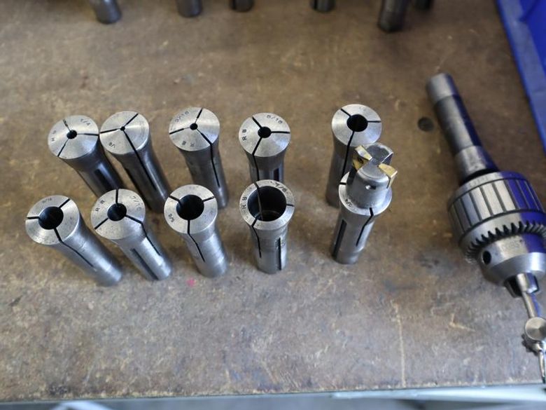 R8 Collets and Jacobs 0-1/2" Drill Chuck- Auction Item