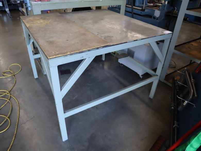 Steel Table 48"x48"x35"H- Auction Item