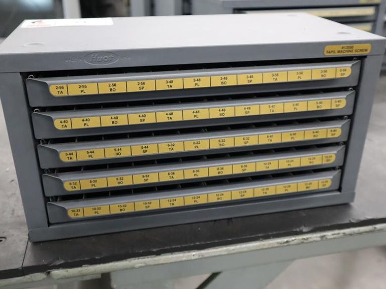 Huot Drill Index, Taps - 5 Drawer- Auction Item