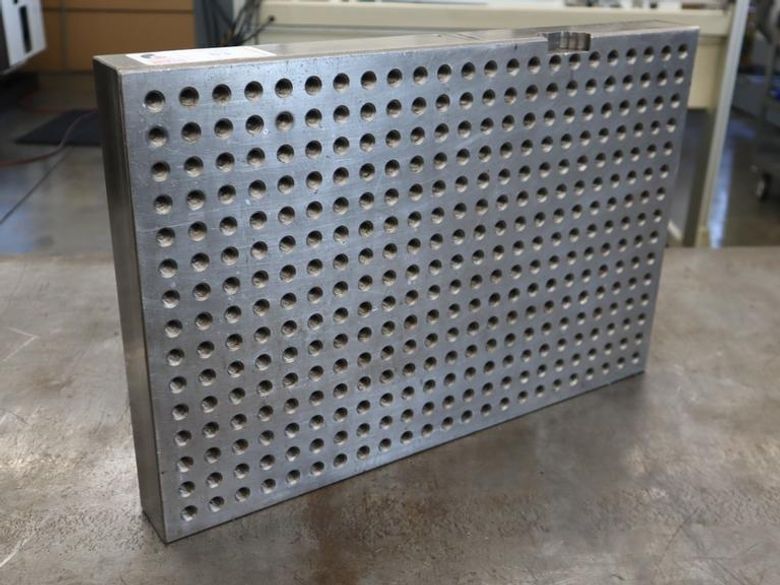Angle Plate 24" x 16" High Drilled and Tapped on 1" Centers- Auction Item