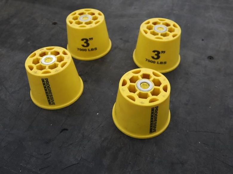 Progressive Components Rhino 500, 7,000# Capacity Mold Riser Supports, 3" High (4)- Auction Item