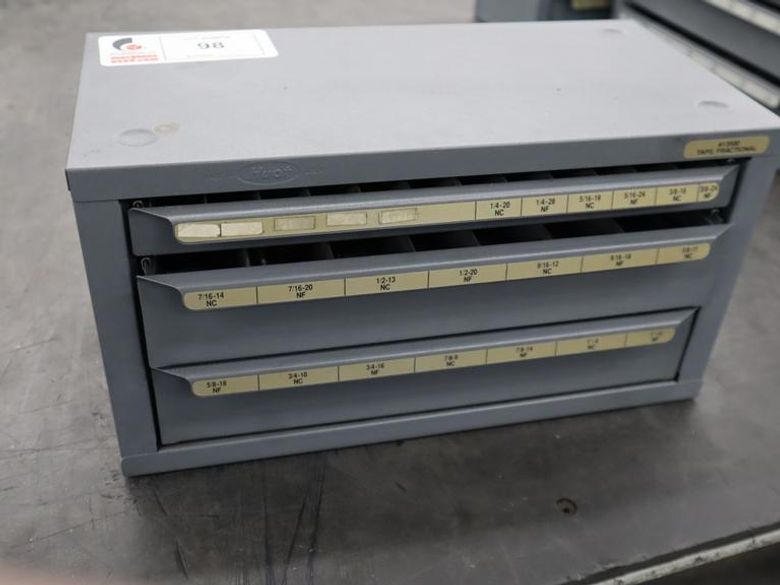 Huot Drill Index, Fractional Taps - 3 Drawer- Auction Item