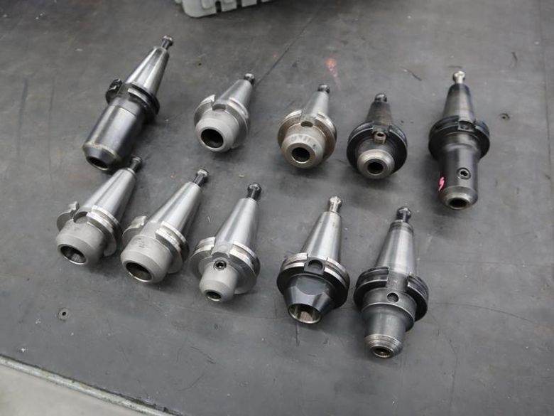 CT40 Taper Tool Holders: (10) End Mill Holders- Auction Item