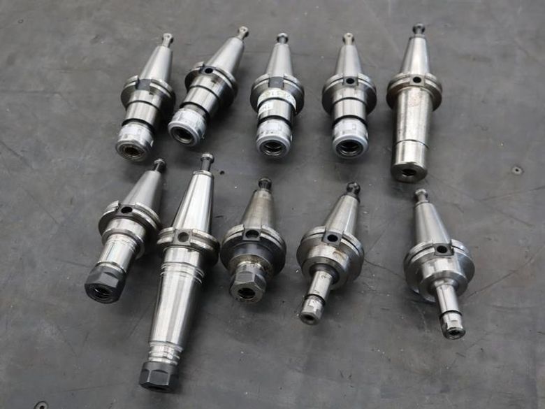 CT40 Taper Tool Holders: (4) Nikken Sk-16B, (1) Nikken SK-15B, (2) SK-6, (3) ER20 Collet Holders- Auction Item