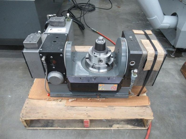 Haas TR-160Y CNC 2-Axis Programmable Trunnion Table, Sigma 5 Brushless Drives, 6" Platen, Ca bles and Connectors, Air Line- Auction Item