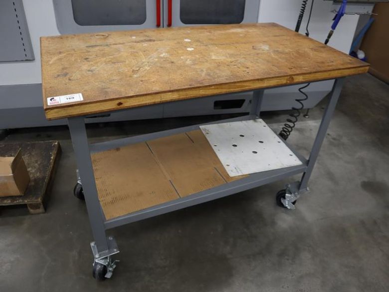 Portable Work Bench on Heavy Duty Casters- Auction Item