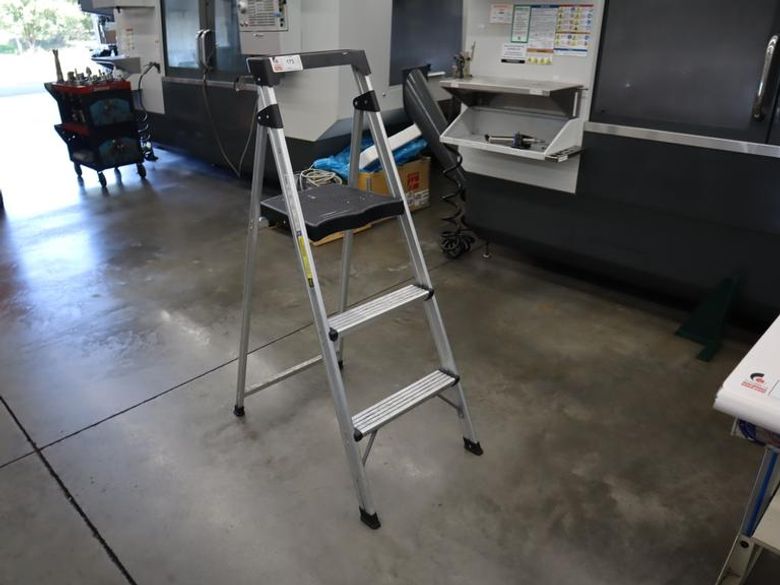Step Ladder with Platform Top Step, 34" Top Step- Auction Item