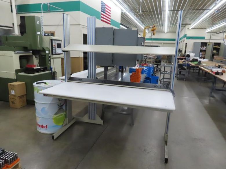 Adjustable Work Bench w Power Strip- Auction Item