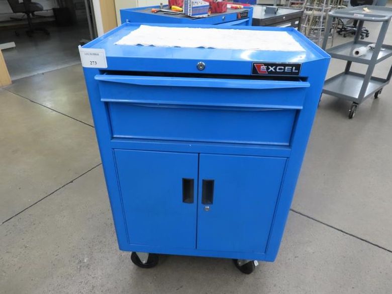 Excel 2 Drawer, 2 Door Cabinet w Contents- Auction Item