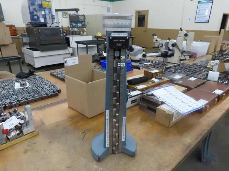 Brown & Sharpe 18" Height Gauge Range .1605 - 18.2765"- Auction Item