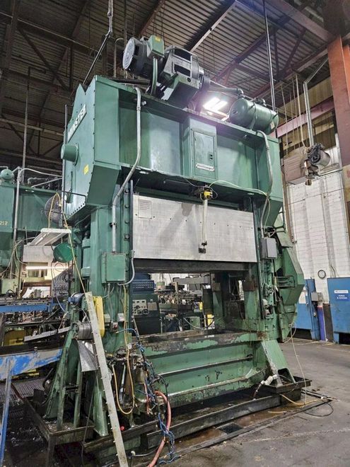 Minster Press For Sale - 400 ton Capacity Hevi-Stamper Model E2-400-96-42 Year 1990