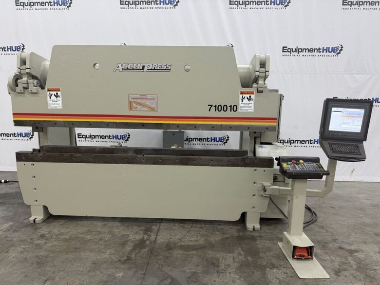 Accurpress 710010 100 Ton x 10′ 3-Axis CNC Hydraulic Press Brake