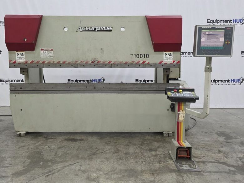Accurpress 710010 100 Ton x 10′ 3-Axis CNC Hydraulic Press Brake