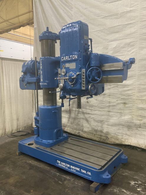 4' X 13" CARLTON RADIAL ARM DRILL: STOCK #80736