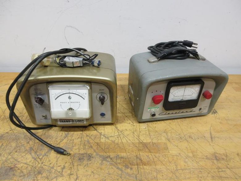 Pratt & Whitney Trans-O-Limit, and Cleveland AG-3 Indicator Amplifier Units **Only P&W Has Indicator Attachment**- Auction Item