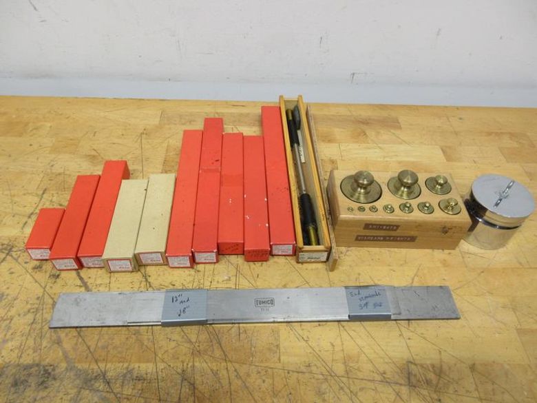 Standard & Weights Set, Micrometer Standards Assorted Lengths, Micrometers Parrells  - Auction Item
