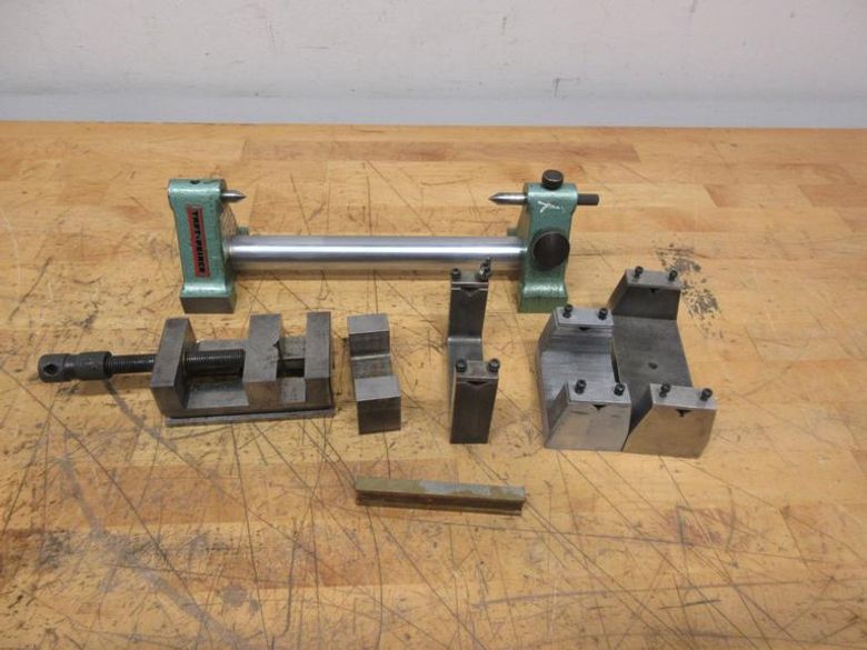 Tool Makers Vise 2.375" W x 2.25" Opening, Taft-Peirce Bench Centers 7" Max Length, Assorted Small Fixture Blocks- Auction Item